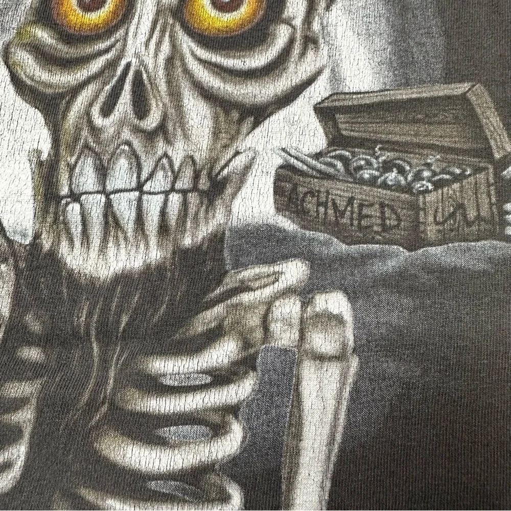 Jeff Dunham I Keel You Skeleton Graphic {Gildan} T-Shirt Grey Unisex M